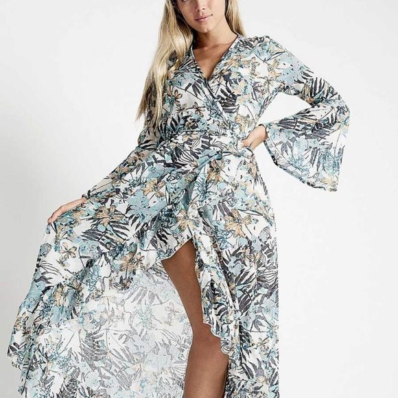 $119 DEBBIE KATZ Zara Floral Cover up dress - Picture 1 of 13